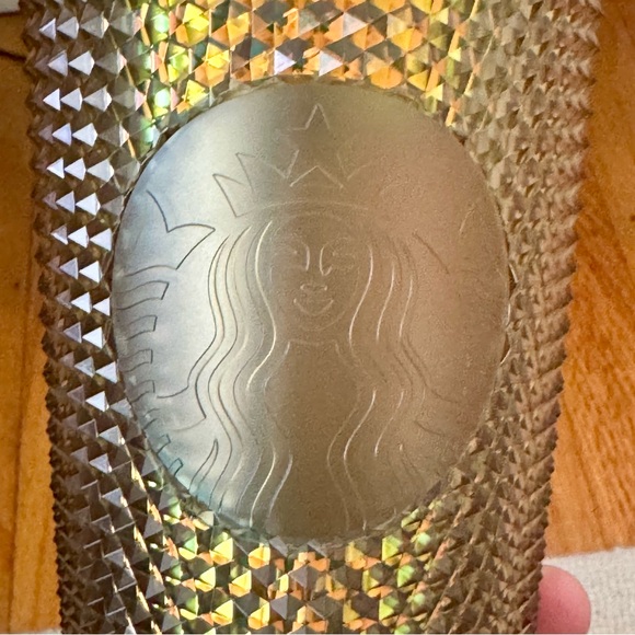 Starbucks Walt Disney World 50th Anniversary Celebration Gold Studded Tumbler - Picture 4 of 6